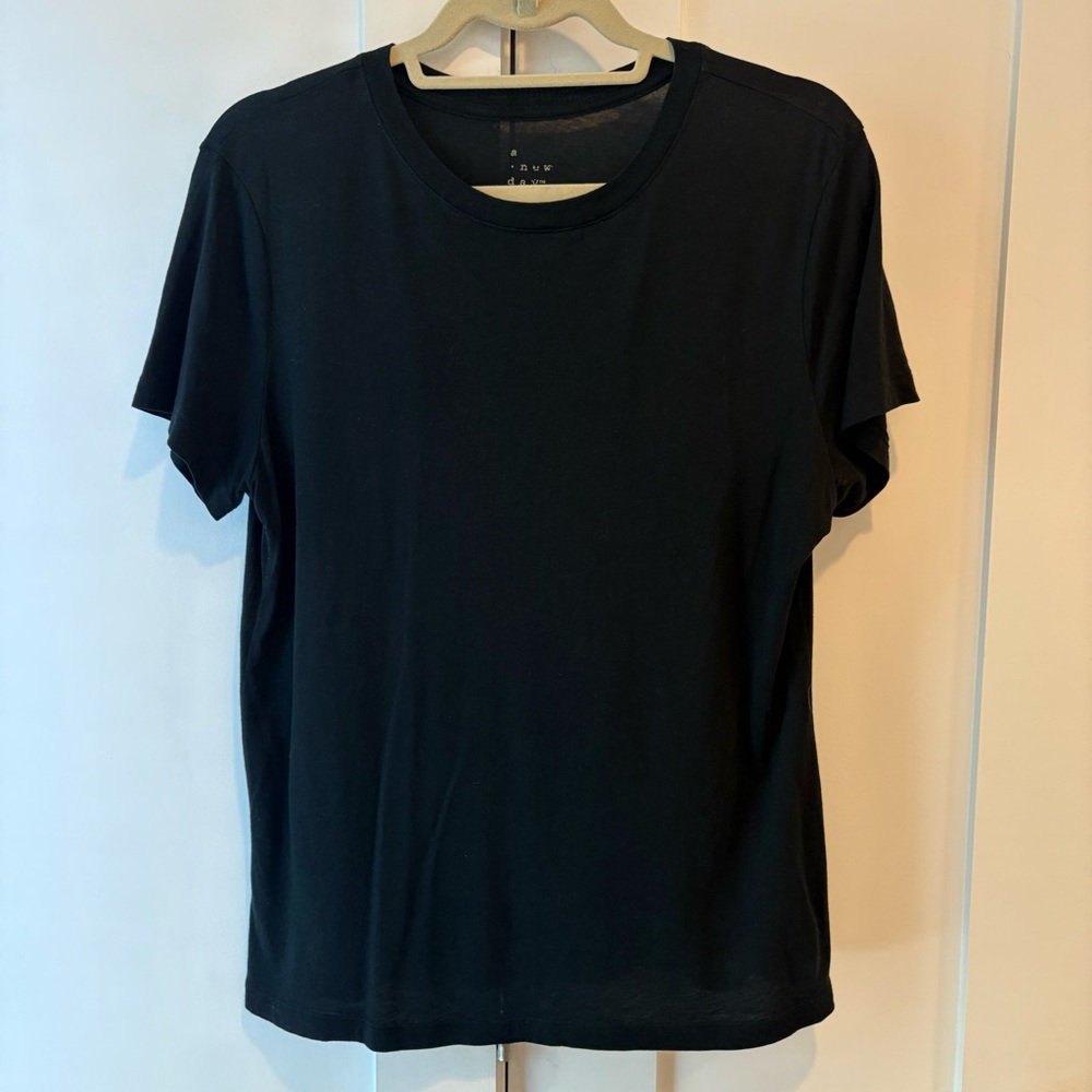 Women's Black Short Sleeve Tee - A New Day - Medium